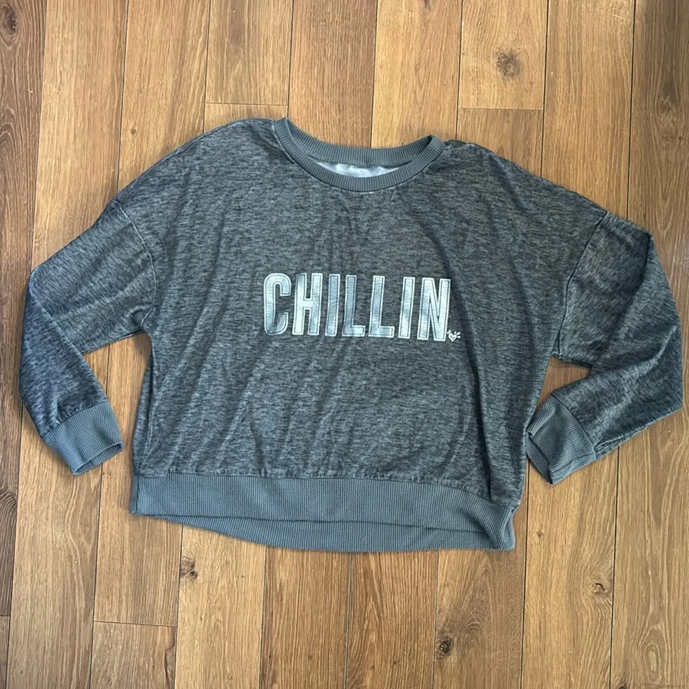 Gray/Silver Girls’ Justice Long-Sleeve Sleep Top - 12
